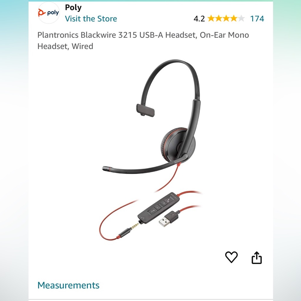 Black and Red Wired Headset